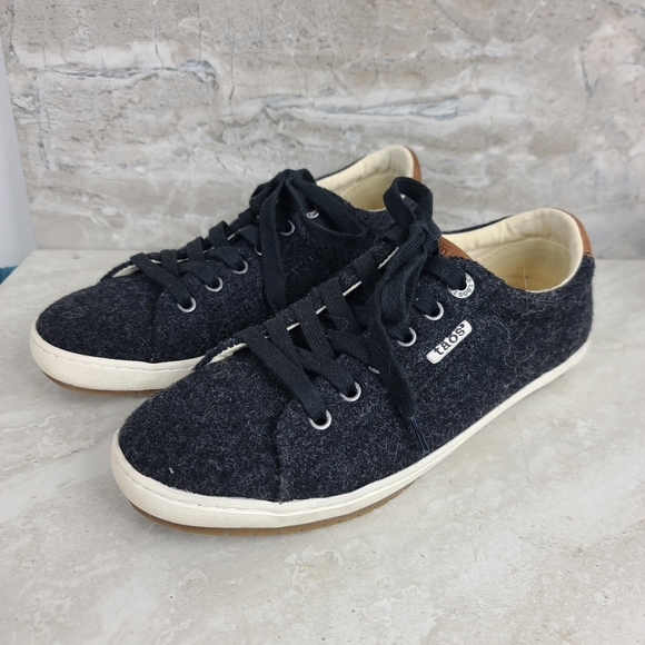 Taos STAR BURST Black Wool Sneakers 7.5 - Picture 5 of 11